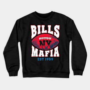 Bills NY Mafia Football Crewneck Sweatshirt